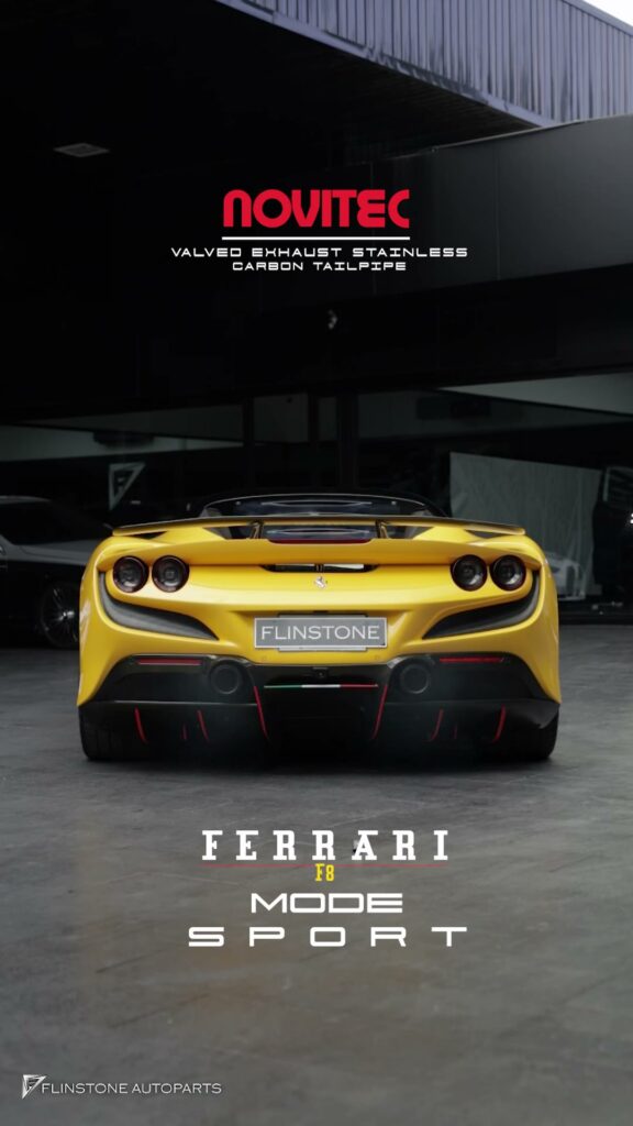 ฟังเสียงท่อ NOVITEC หลังจากติดตั้งใน Ferrari F8 Tributo