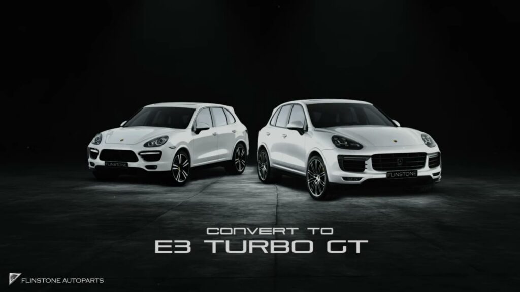 Facelift Conversion PORSCHE CAYENNE year 2012-2018 is NEW CAYENNE 2025 style TURBO GT