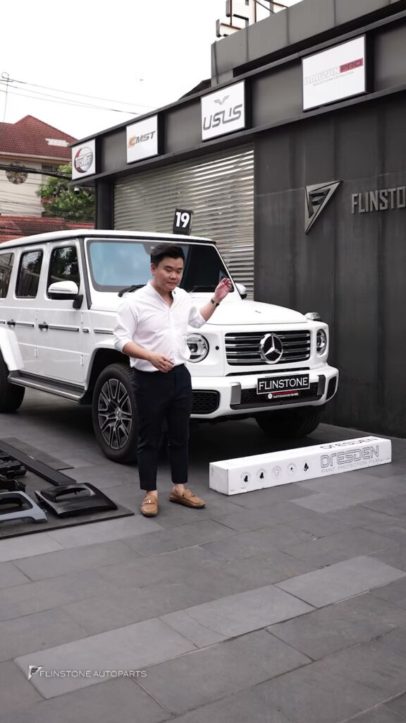 NEW Mercedes Benz G450d 选择透明保护膜品牌 DRESDENPROTECTION 与前格栅 G63 AMG…