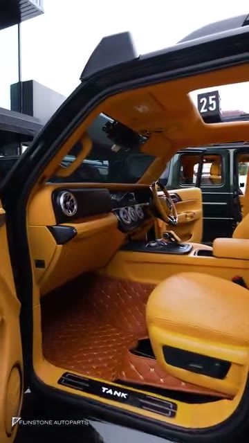 beautifully different work FLINSTONE AUTOPARTS interior colour change for customers, both Mercedes G63 AMG…