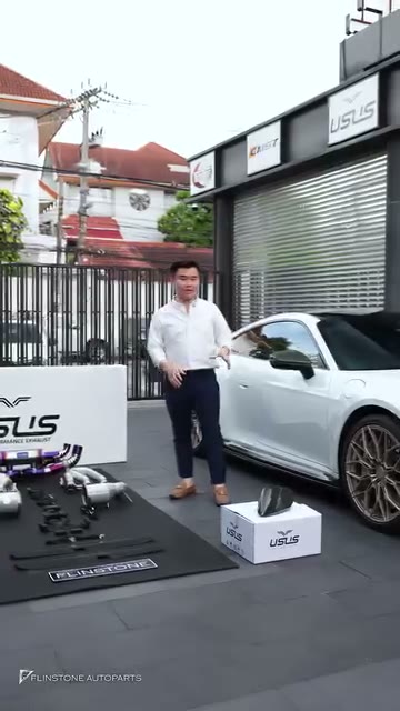 big set USUS TITANIUM EXHAUST and Accessories lots of new additions for PORSCHE 992 Carrera