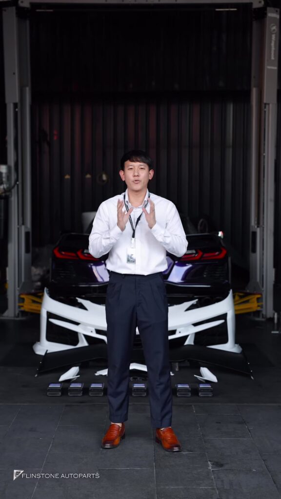 Corvette c8 stingray เปลี่ยนชุดกันชนหน้า Z06 และเข้ารับบริการเปลี่ยนถ่ายของเหลว 🙏🏻