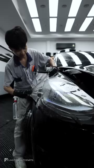 the best clear paint protection film DRESDENPROTECTION detailed inside and out for TESLA Model Y…