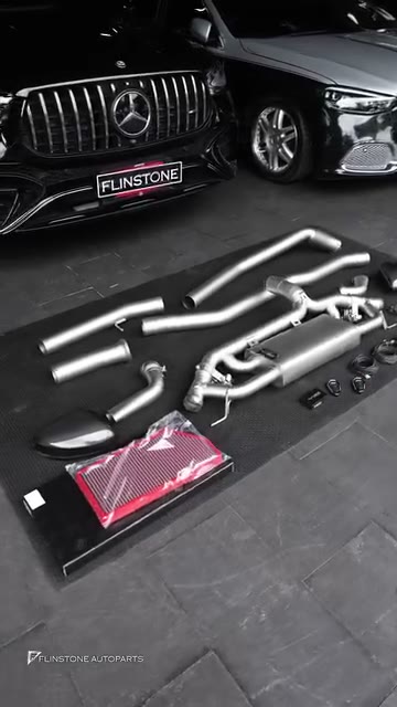 ชุดท่อ USUS Exhaust สำหรับ NEW GLE53 AMG Facelift ท่อไทเทเนียมแท้ทั้งเส้นที่มาพร้อมกับระบบวาล์ว…