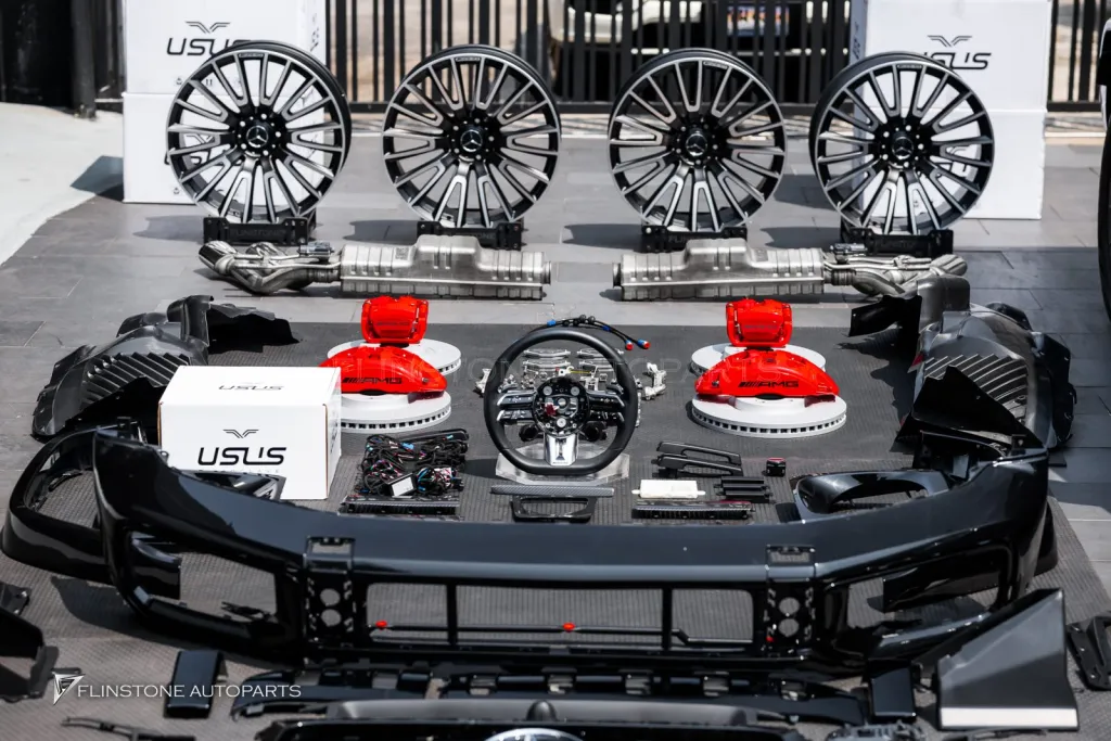 Mercedes Benz Gclass Parts Kit Bumper G63 Brakes Wheels Usus Steering Wheel Exhaust Pipe Brabus interior carbon parts