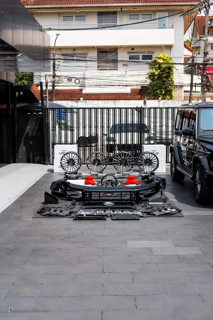 Mercedes Benz Gclass Parts Kit Bumper G63 Brakes Wheels Usus Steering Wheel Exhaust Pipe Brabus interior carbon parts