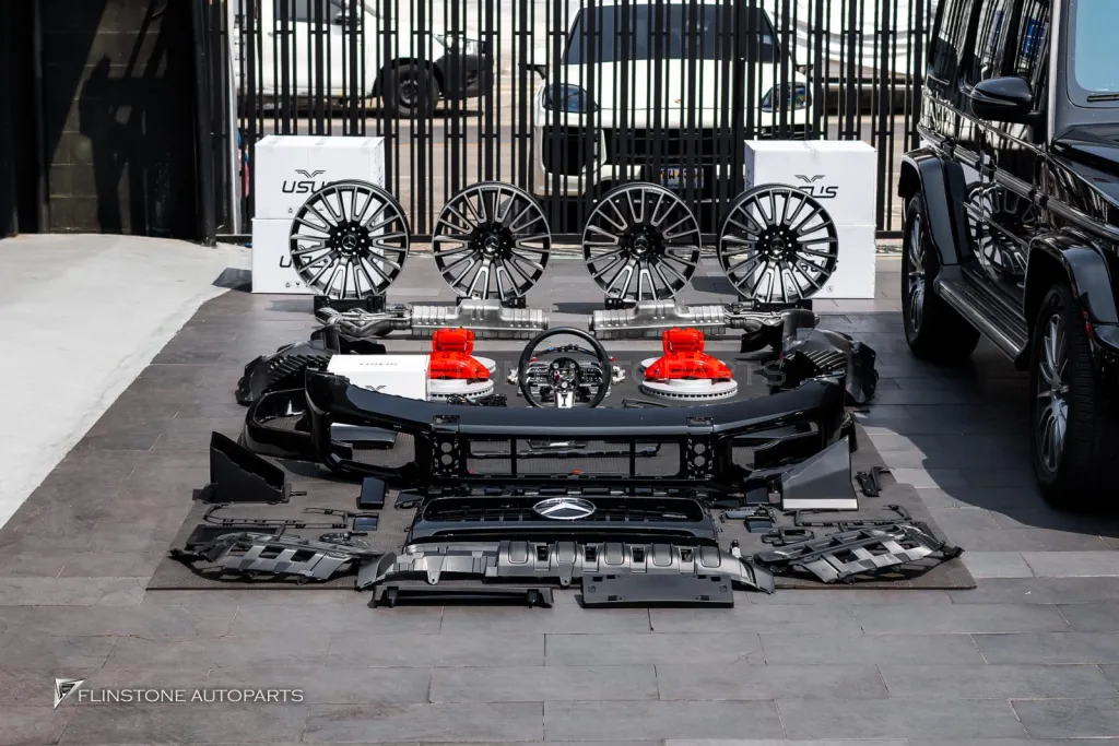 Mercedes Benz Gclass Parts Kit Bumper G63 Brakes Wheels Usus Steering Wheel Exhaust Pipe Brabus interior carbon parts