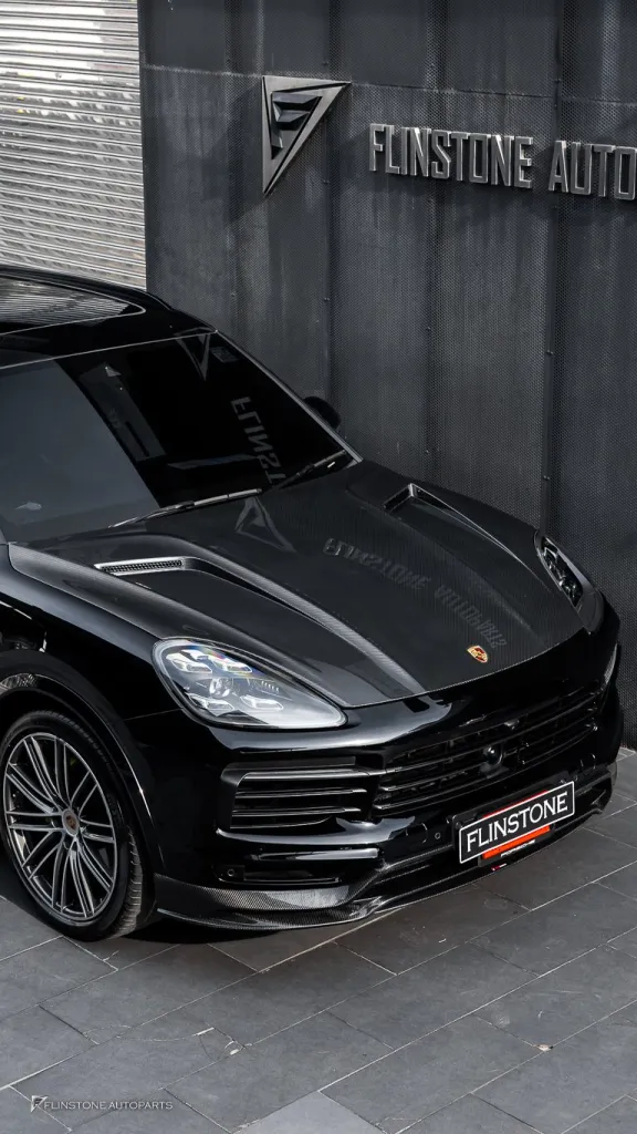 Porsche Cayenne ฝากระโปรงคาร์บอน ทรง Techart