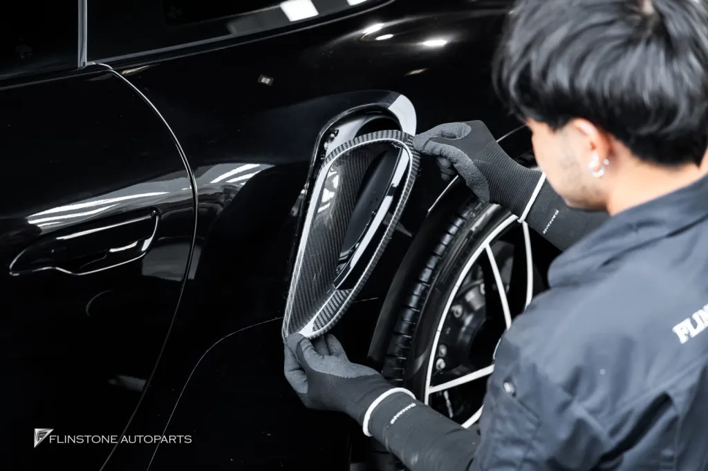 Porshce 992 TurboS ช่องลมคาร์บอน กระจก Usus กรอบป้าย