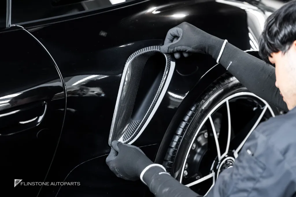 Porshce 992 TurboS ช่องลมคาร์บอน กระจก Usus กรอบป้าย