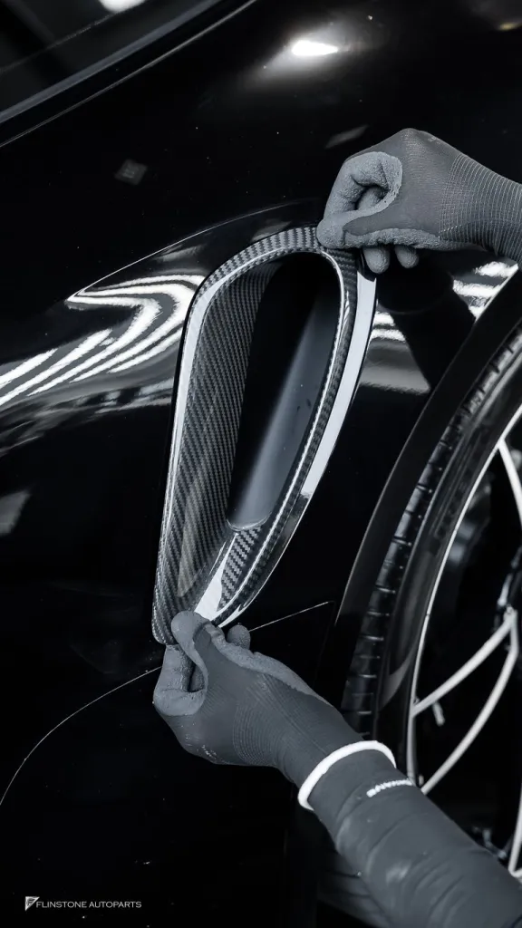 Porshce 992 TurboS ช่องลมคาร์บอน กระจก Usus กรอบป้าย