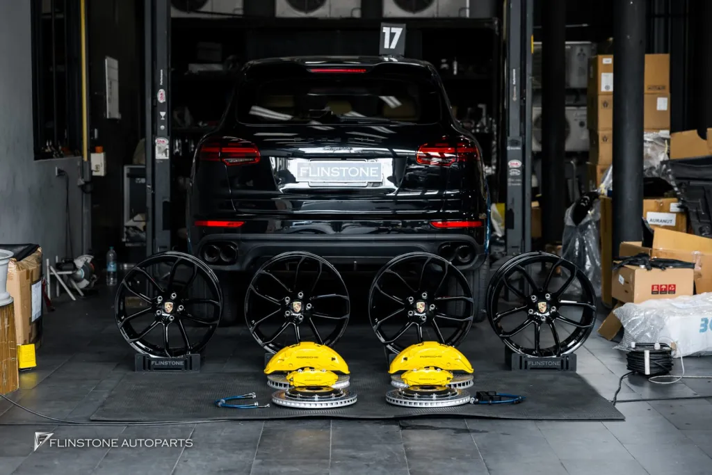 Porsche Cayenne ล้อ เบรค