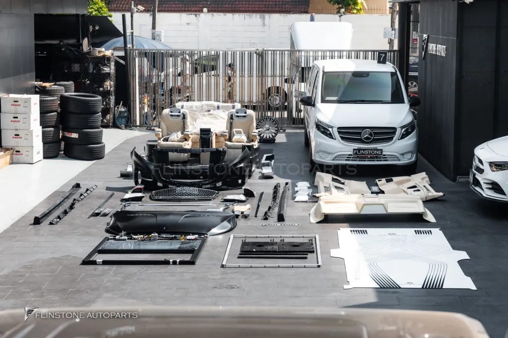 Mercedes Benz Vito ขาว ชุดพาร์ทรอบคัน