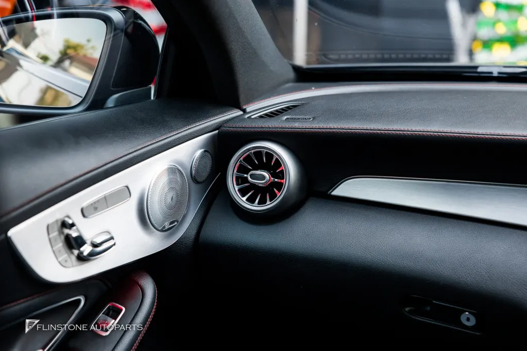 Mercedes Benz C205 方向盘出风口氛围灯车牌框