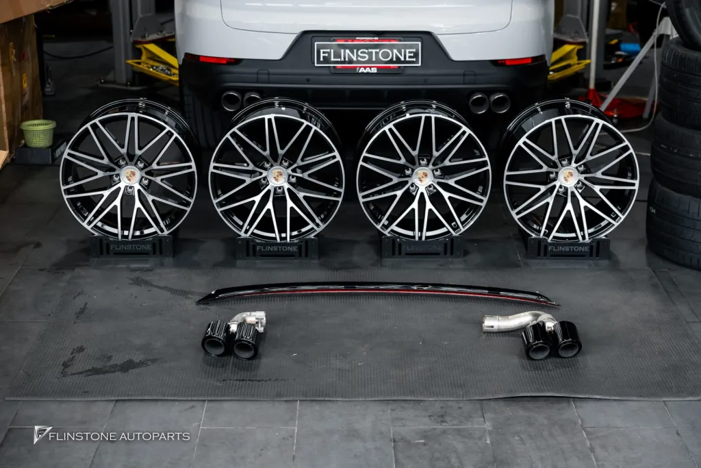 Porsche Cayenne 轮毂扰流板排气尾喉
