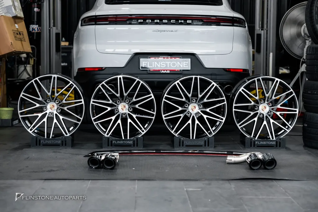 Porsche Cayenne 轮毂扰流板排气尾喉