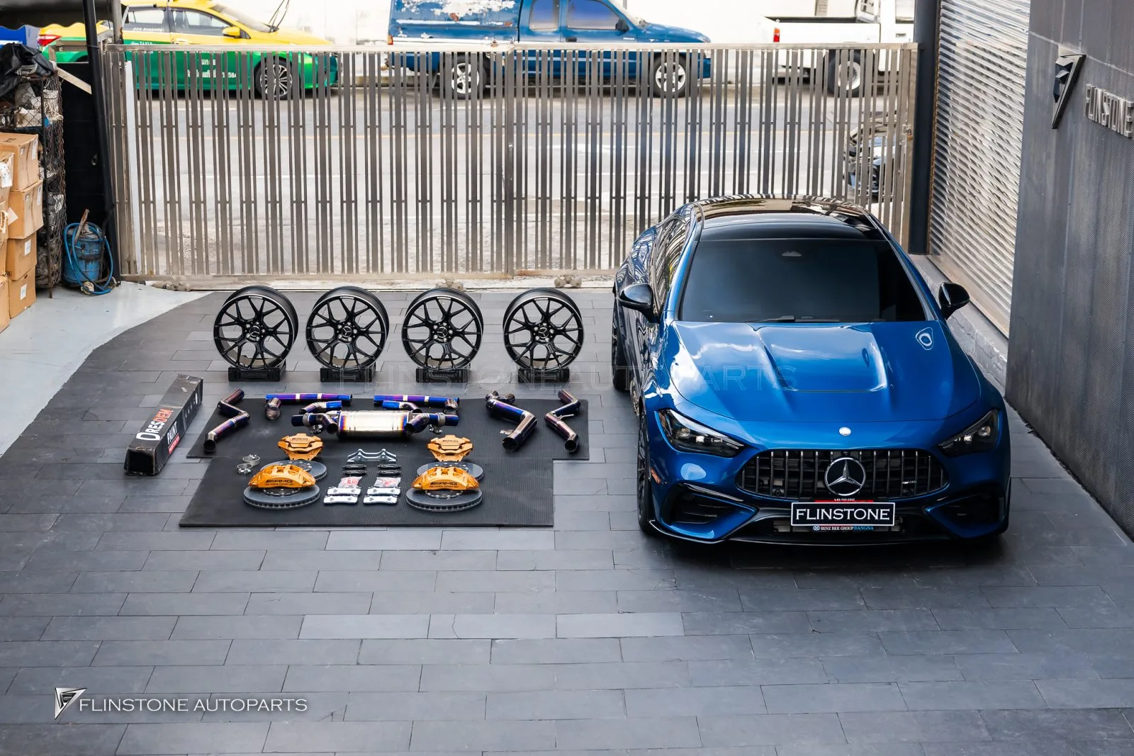Mercedes Benz CLE53 เบรค ท่อ ล้อ