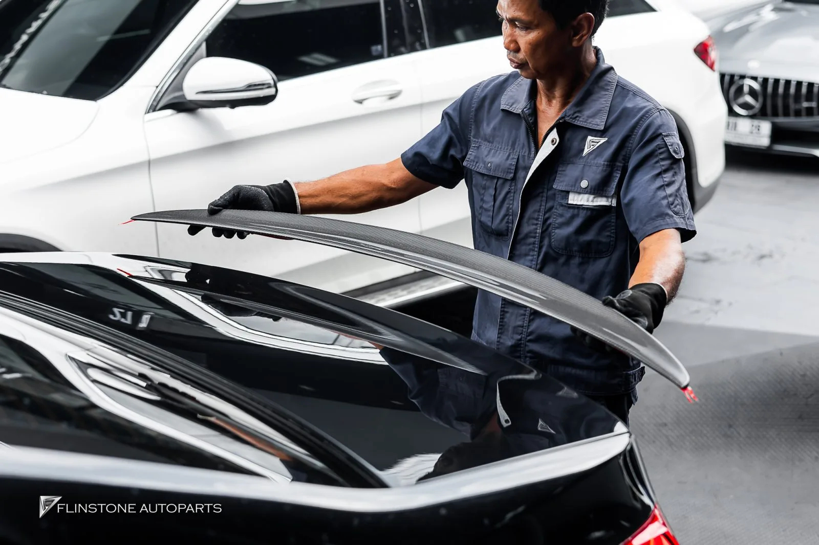 BMW 730LD สปอยเลอร์หลัง — Process