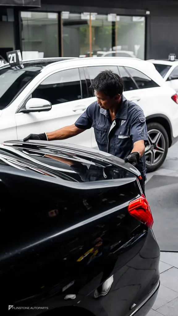 BMW 730LD สปอยเลอร์หลัง — Process