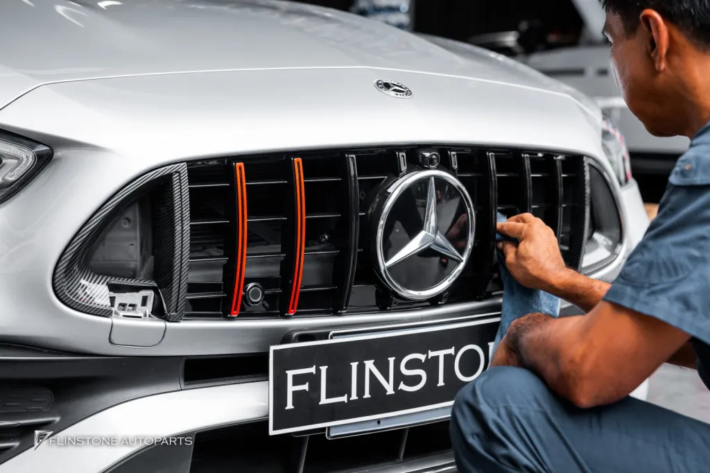 Mercedes Benz W206 กระจัง สปอยเลอร์ กระจก กรอบป้าย