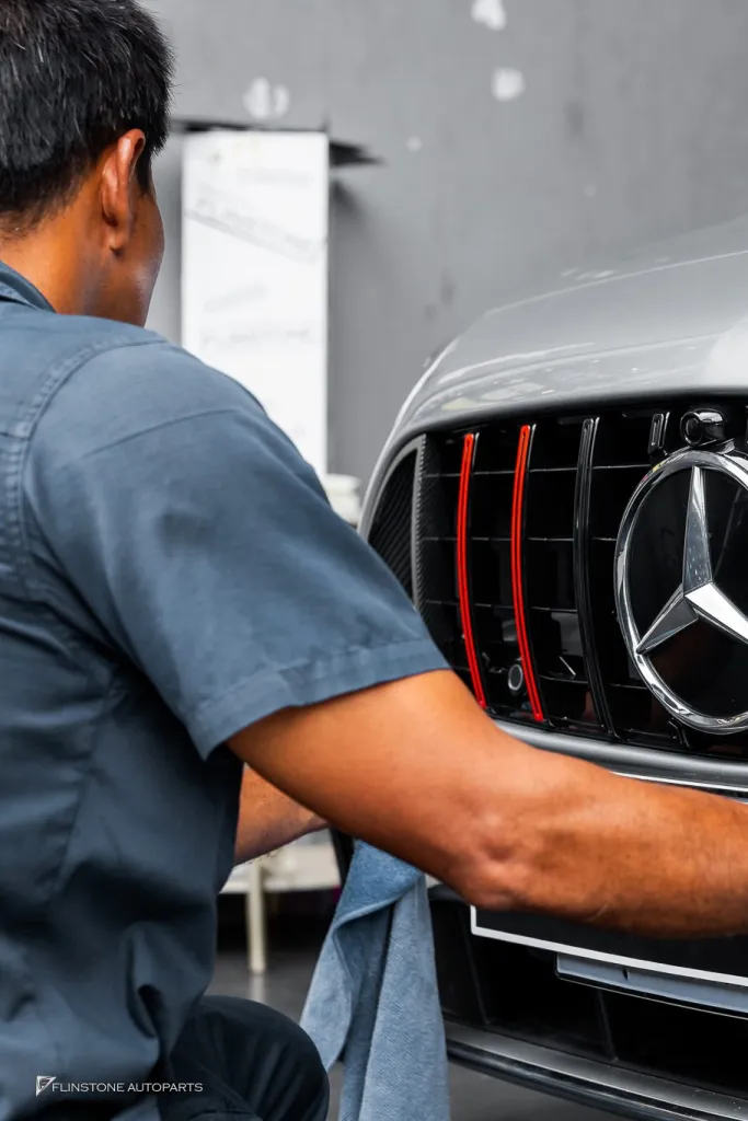 Mercedes Benz W206 กระจัง สปอยเลอร์ กระจก กรอบป้าย