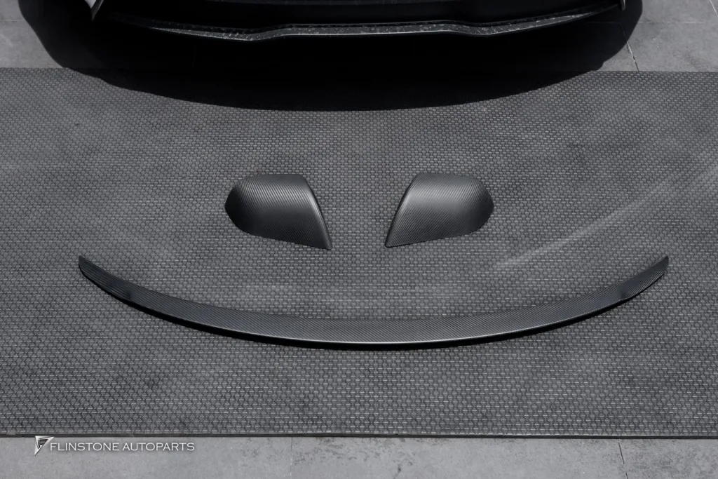 Tesla model 3 สปอยเรอล์หลัง,ครอบกระจกคาร์บอน