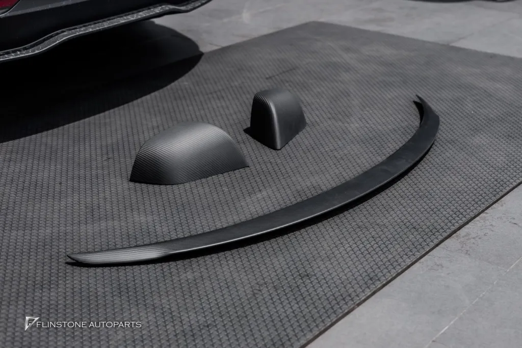 Tesla model 3 สปอยเรอล์หลัง,ครอบกระจกคาร์บอน