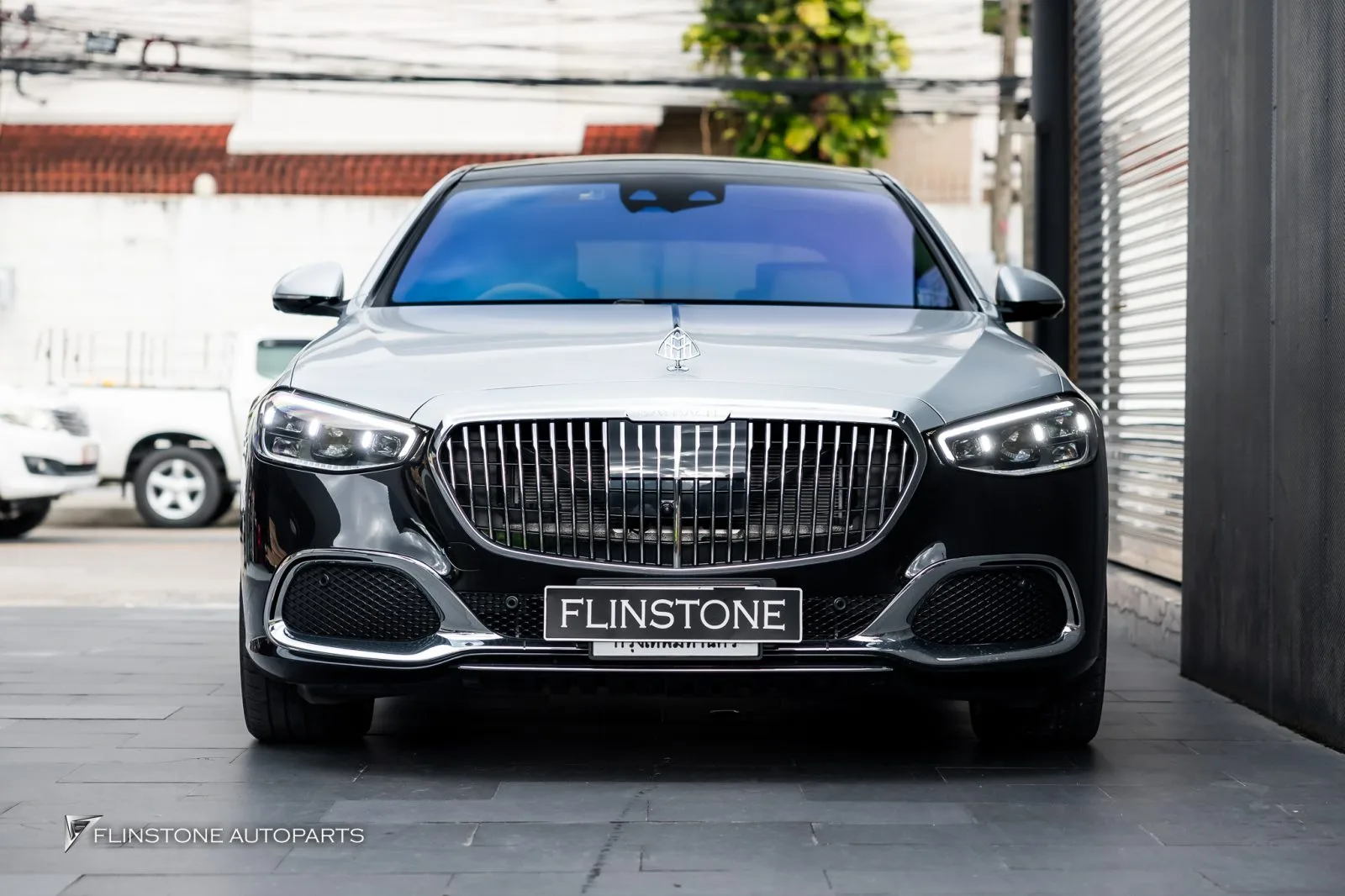 Mercedes Benz Sclass โลโก้รอบคัน