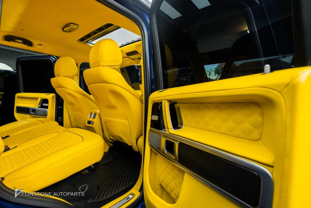 Mercedes Benz Gclass ภายในเหลือง ชุดพาร์ท G63 เบรค บันไดไฟฟ้า ท่อ Thor Active Sound ล้อ Usus