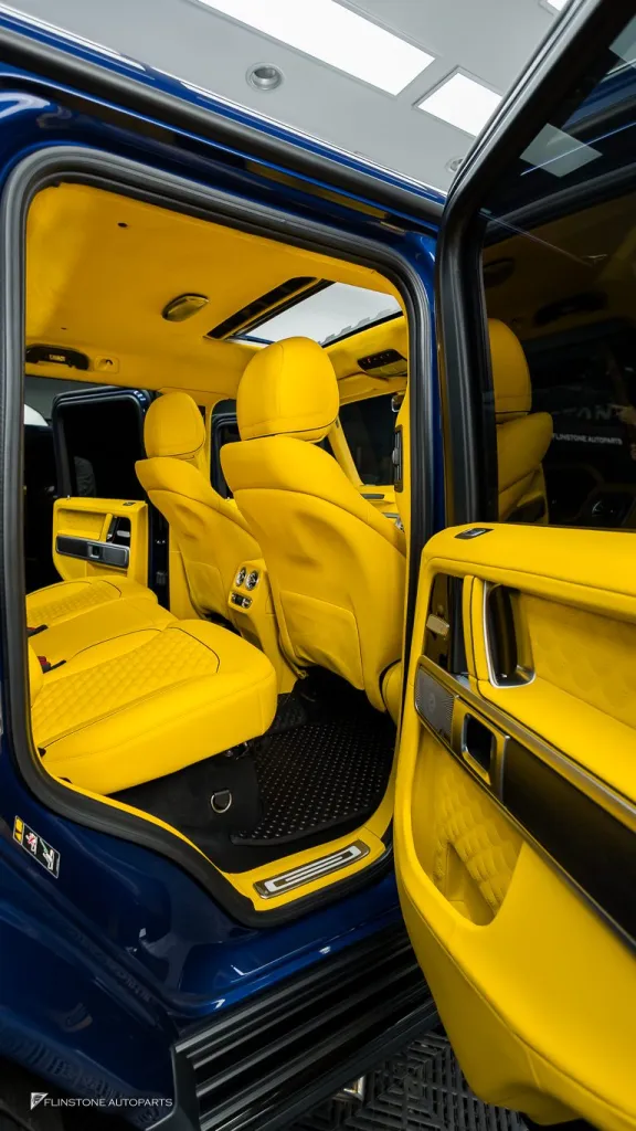 Mercedes Benz Gclass ภายในเหลือง ชุดพาร์ท G63 เบรค บันไดไฟฟ้า ท่อ Thor Active Sound ล้อ Usus