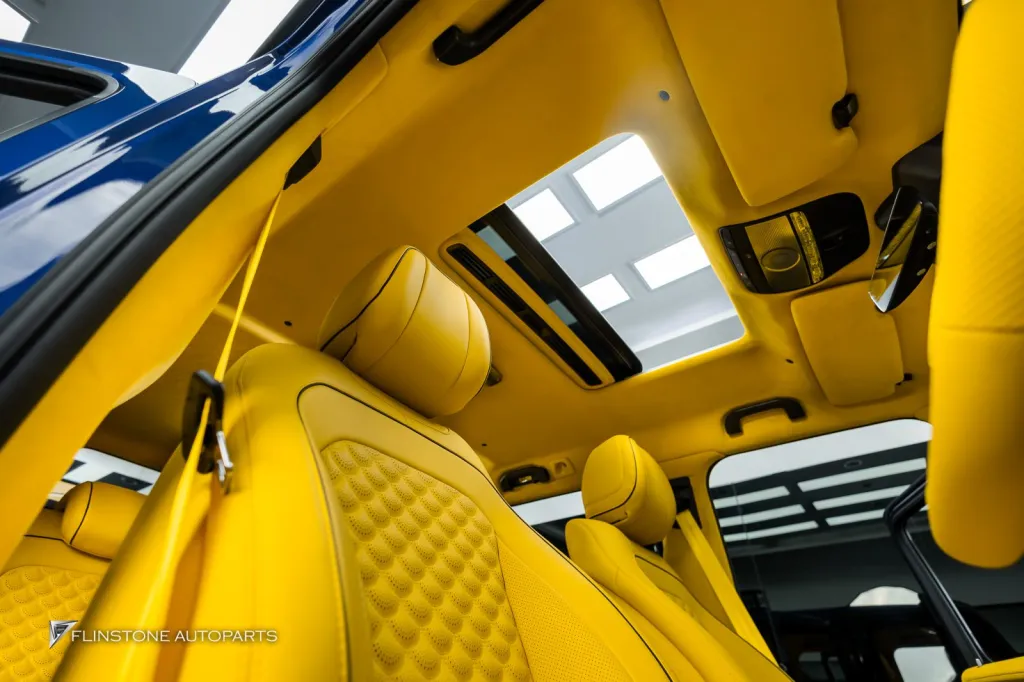 Mercedes Benz Gclass ภายในเหลือง ชุดพาร์ท G63 เบรค บันไดไฟฟ้า ท่อ Thor Active Sound ล้อ Usus