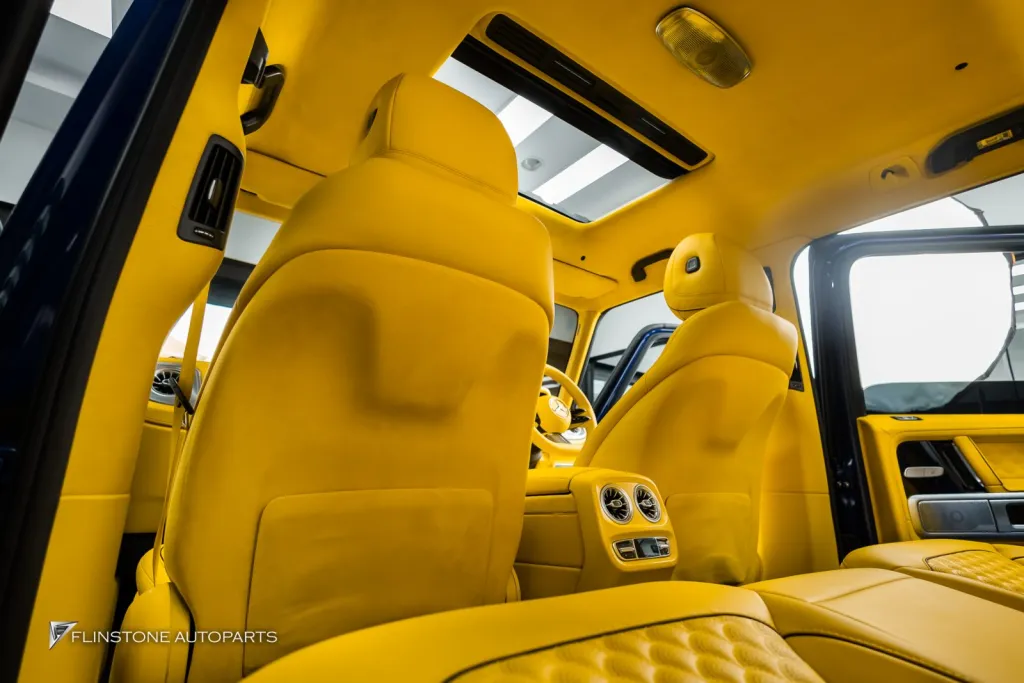 Mercedes Benz Gclass ภายในเหลือง ชุดพาร์ท G63 เบรค บันไดไฟฟ้า ท่อ Thor Active Sound ล้อ Usus