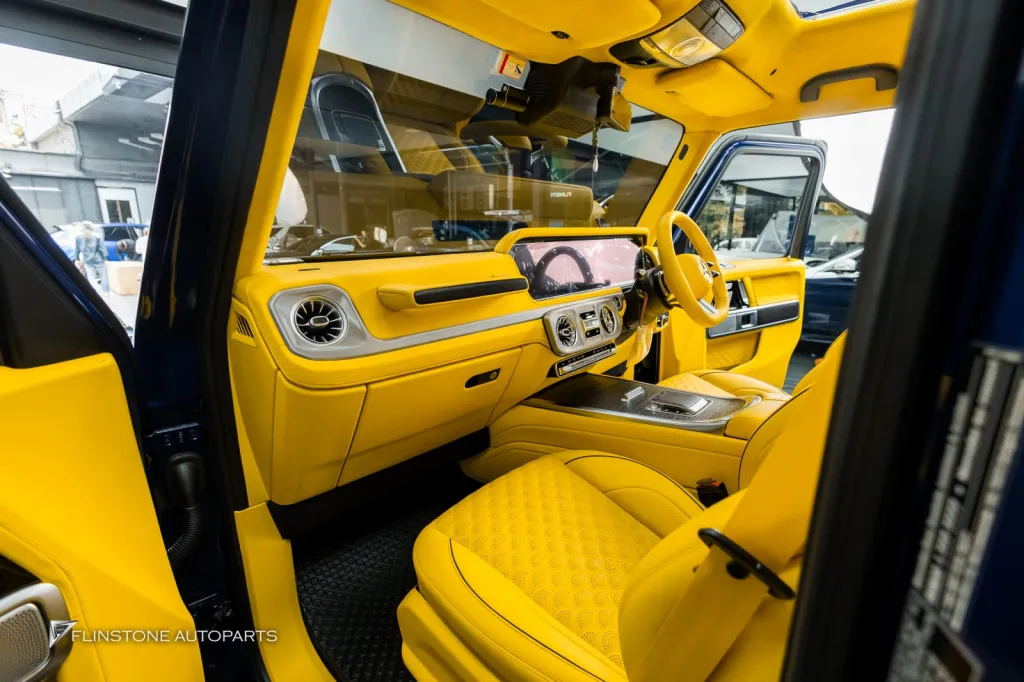 Mercedes Benz Gclass ภายในเหลือง ชุดพาร์ท G63 เบรค บันไดไฟฟ้า ท่อ Thor Active Sound ล้อ Usus