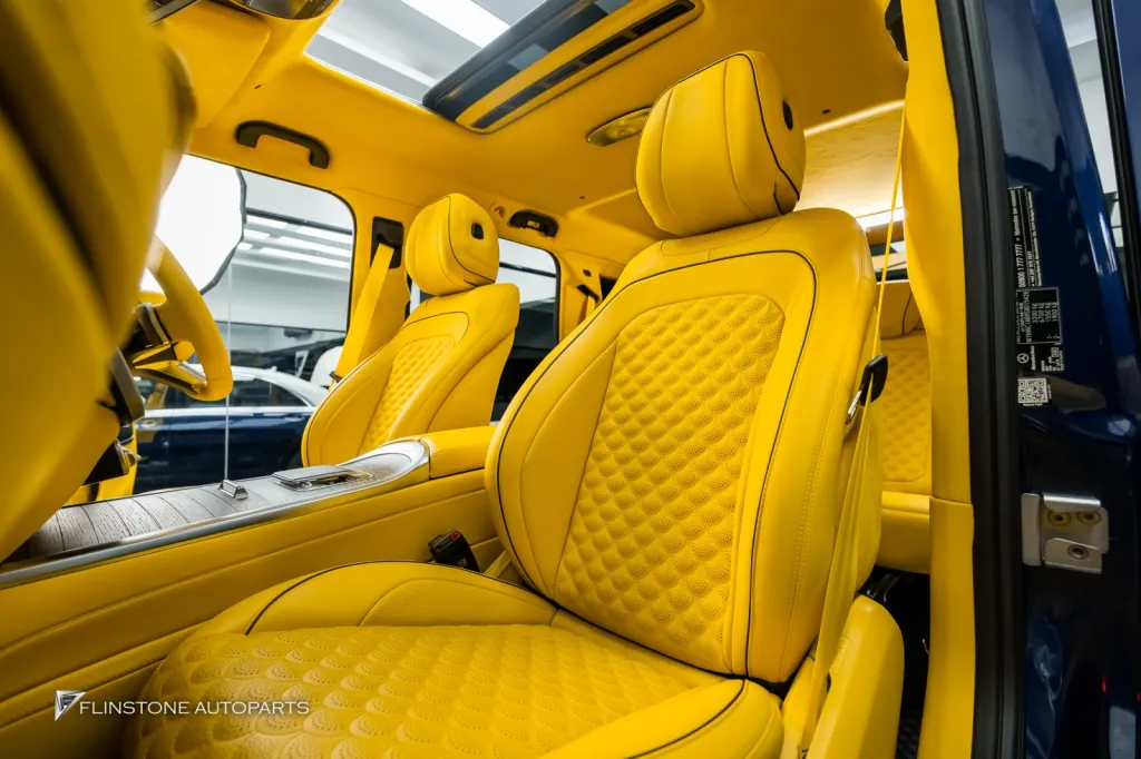 Mercedes Benz Gclass ภายในเหลือง ชุดพาร์ท G63 เบรค บันไดไฟฟ้า ท่อ Thor Active Sound ล้อ Usus