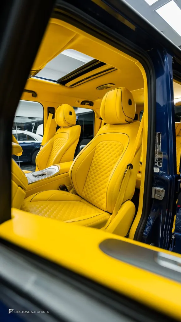 Mercedes Benz Gclass ภายในเหลือง ชุดพาร์ท G63 เบรค บันไดไฟฟ้า ท่อ Thor Active Sound ล้อ Usus