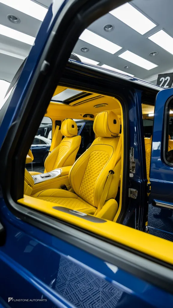 Mercedes Benz Gclass ภายในเหลือง ชุดพาร์ท G63 เบรค บันไดไฟฟ้า ท่อ Thor Active Sound ล้อ Usus