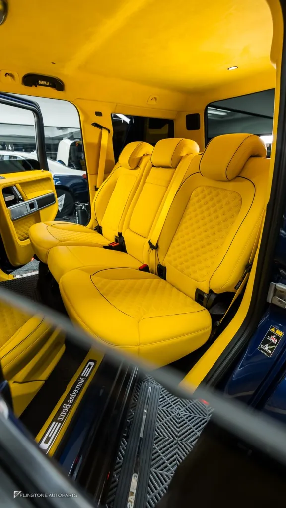 Mercedes Benz Gclass ภายในเหลือง ชุดพาร์ท G63 เบรค บันไดไฟฟ้า ท่อ Thor Active Sound ล้อ Usus
