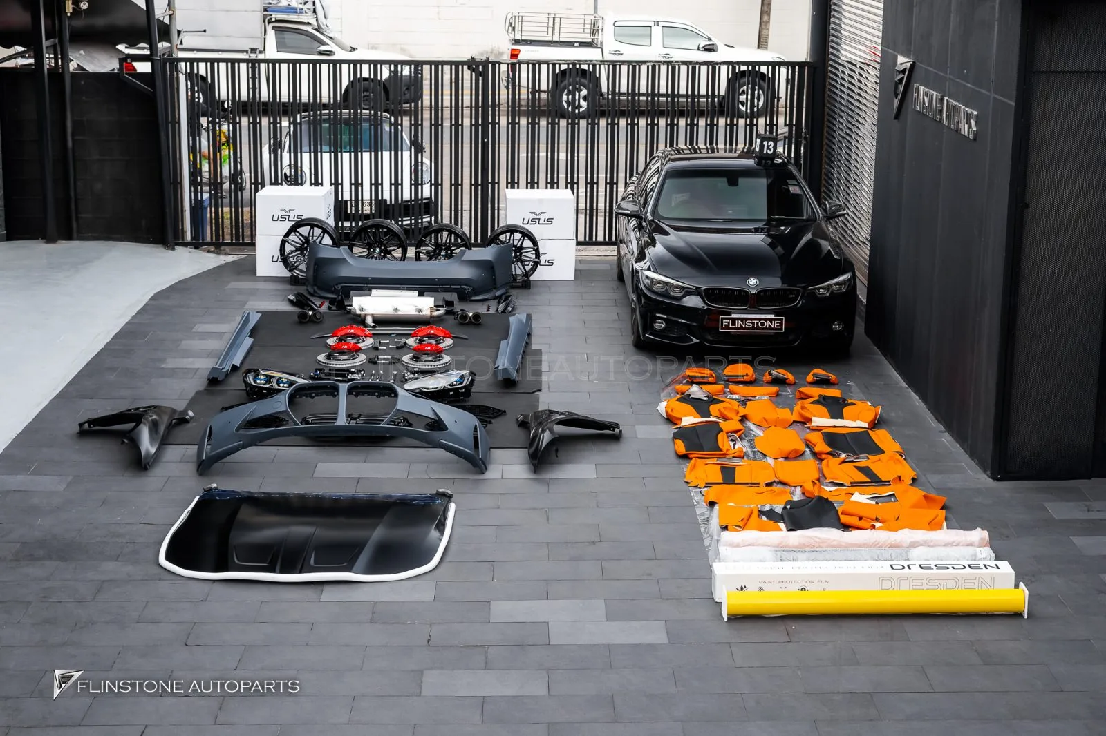 BMW F33 to G82 ชุดพาร์ทรอบคัน เบรค ท่อ ล้อ Usus ภายในส้ม