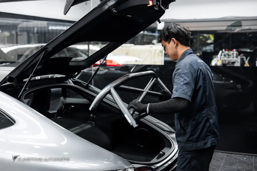 Mercedes Benz AMG GTR โรลบาร์ Belt OMP พาร์ทคาร์บอน Renntech คานาด Usus