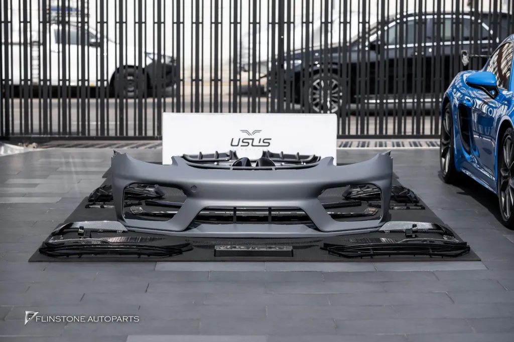 Porsche 718 กันชนหน้า Gt4 พาร์ทคาร์บอนรอบคัน Usus