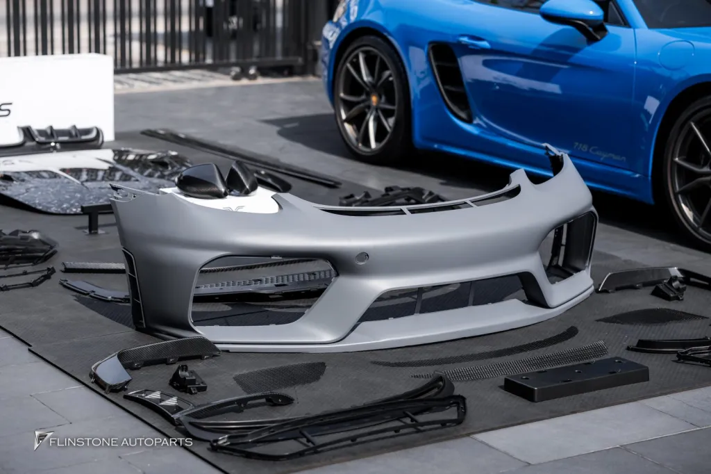 Porsche 718 กันชนหน้า Gt4 พาร์ทคาร์บอนรอบคัน Usus