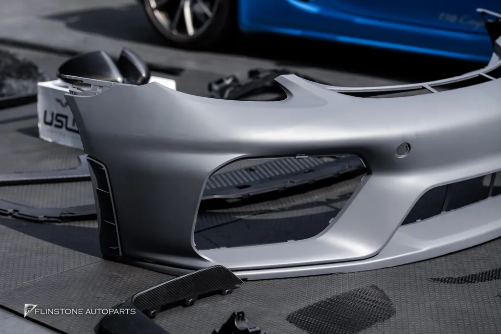 Porsche 718 กันชนหน้า Gt4 พาร์ทคาร์บอนรอบคัน Usus