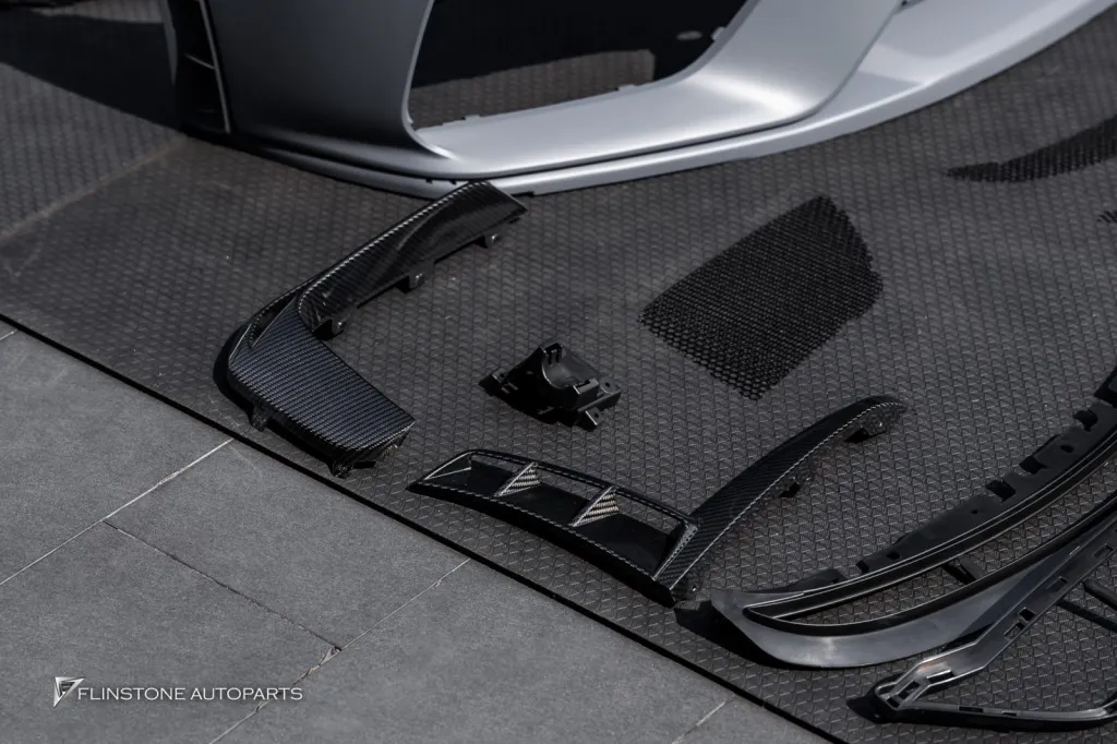 Porsche 718 กันชนหน้า Gt4 พาร์ทคาร์บอนรอบคัน Usus