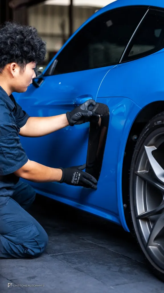 Porsche 718 กันชนหน้า Gt4 พาร์ทคาร์บอนรอบคัน Usus