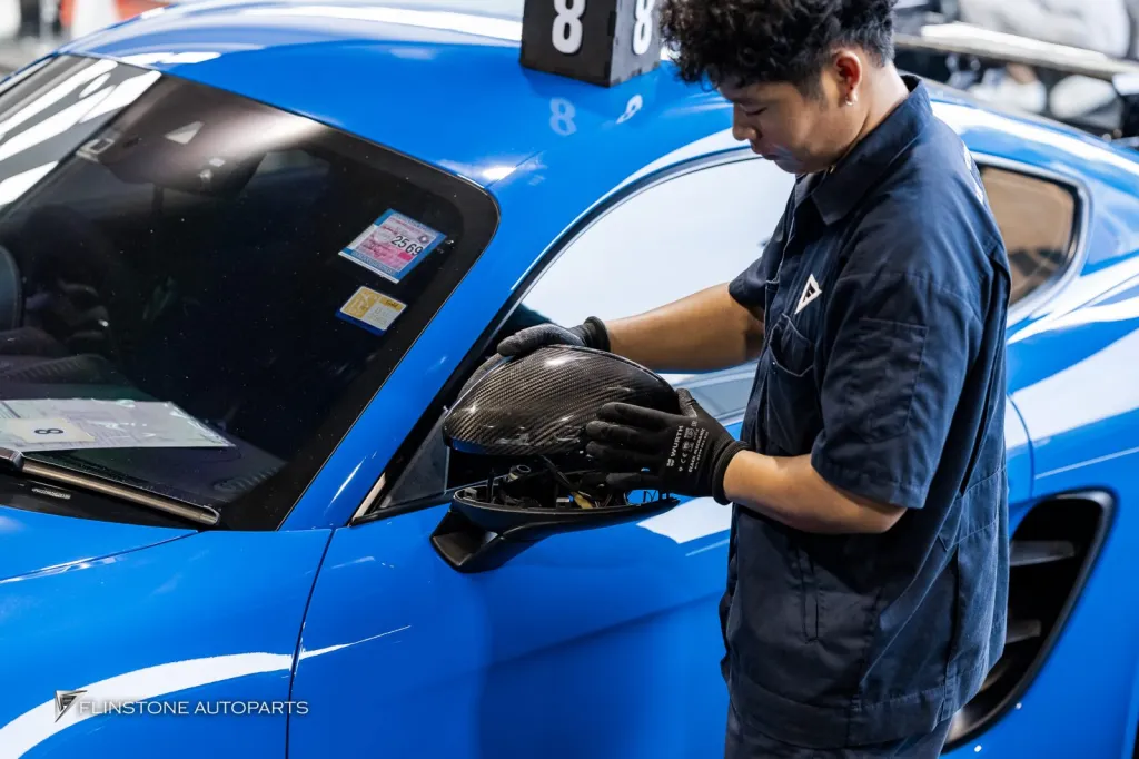 Porsche 718 กันชนหน้า Gt4 พาร์ทคาร์บอนรอบคัน Usus