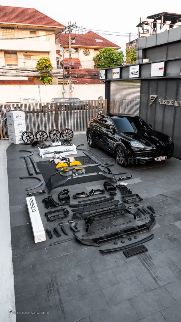 Porsche Cayenne S to Turbo GT Carbon Parts Usus Wheels