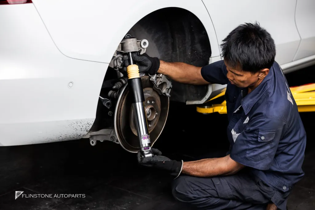Volvo V60 ค้ำโช้ค Ohlins กระจก กรอง BMC โลโก้ดำ ท่อ ล้่อ Usus โช้ค KW — Install_