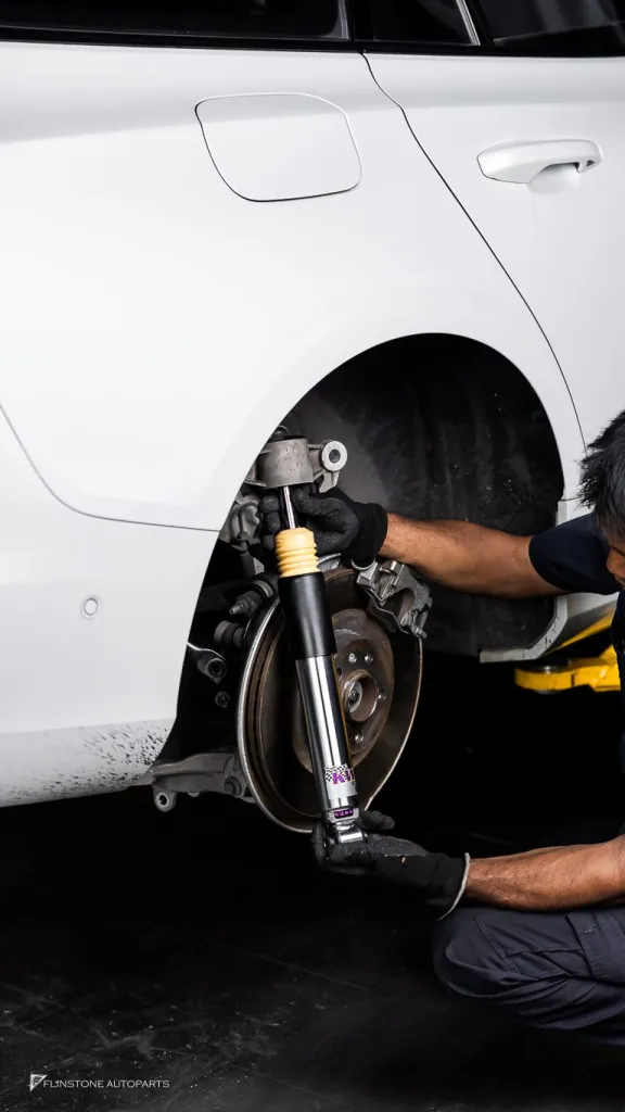 Volvo V60 ค้ำโช้ค Ohlins กระจก กรอง BMC โลโก้ดำ ท่อ ล้่อ Usus โช้ค KW — Install_