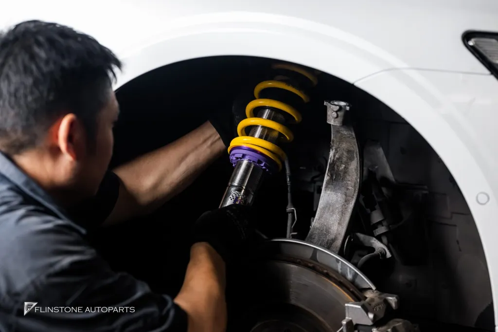 Volvo V60 ค้ำโช้ค Ohlins กระจก กรอง BMC โลโก้ดำ ท่อ ล้่อ Usus โช้ค KW — Install_