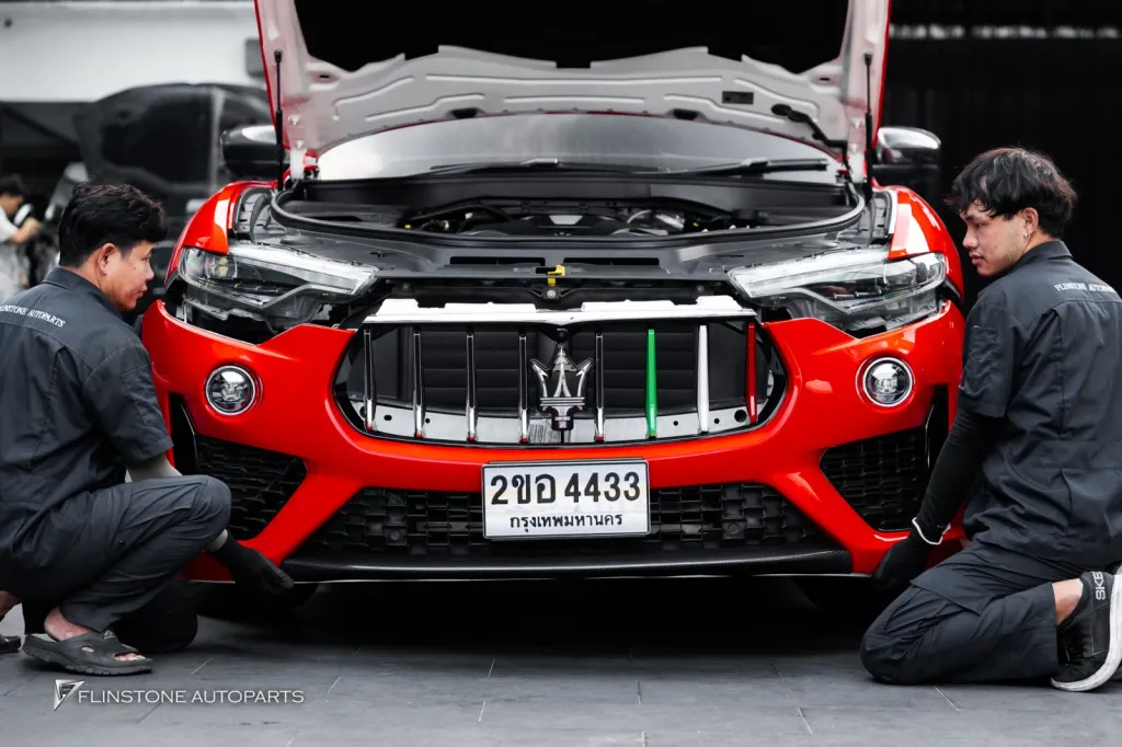 Maserati levante ล้อ Center lock Usus Downpipe Usus พาร์ทคาร์บอน Maxton Design กล่องจูน